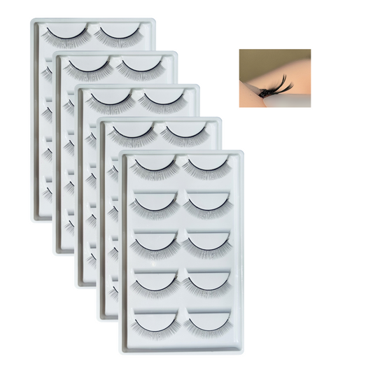 2-Layer Lash Extension Training Strips - Practice Made Easy