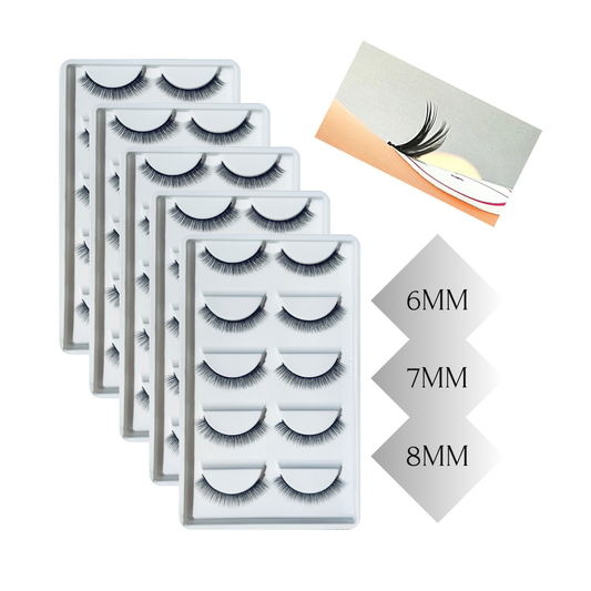 3-Layer Lash Extension Training Strips - Practice Made Easy