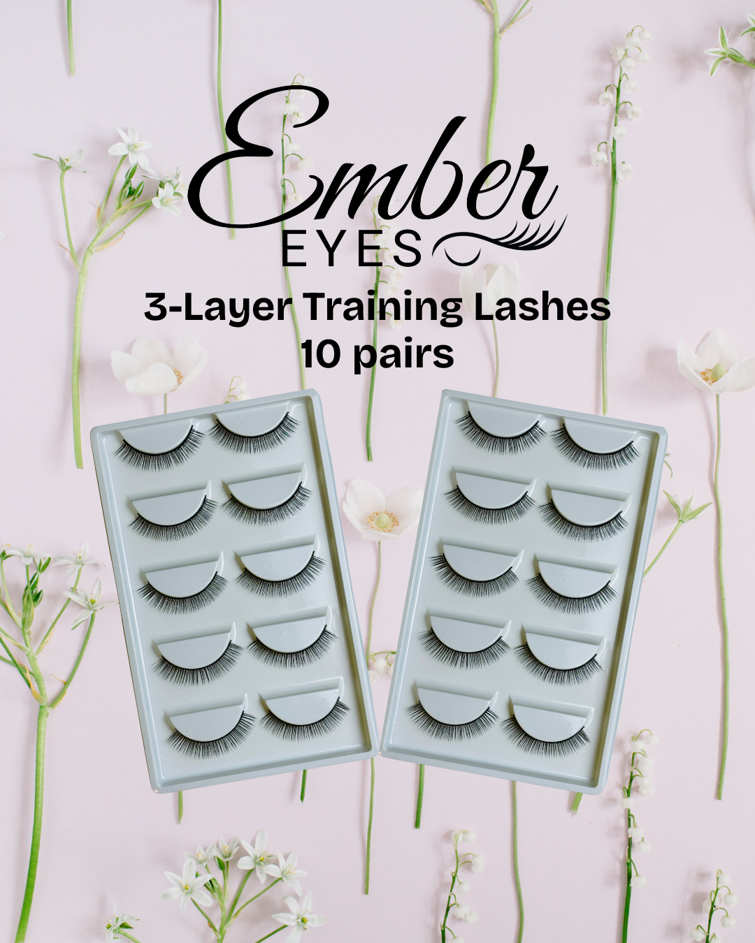 3-Layer Lash Extension Training Strips - Practice with Purpose~Lash with Confidence